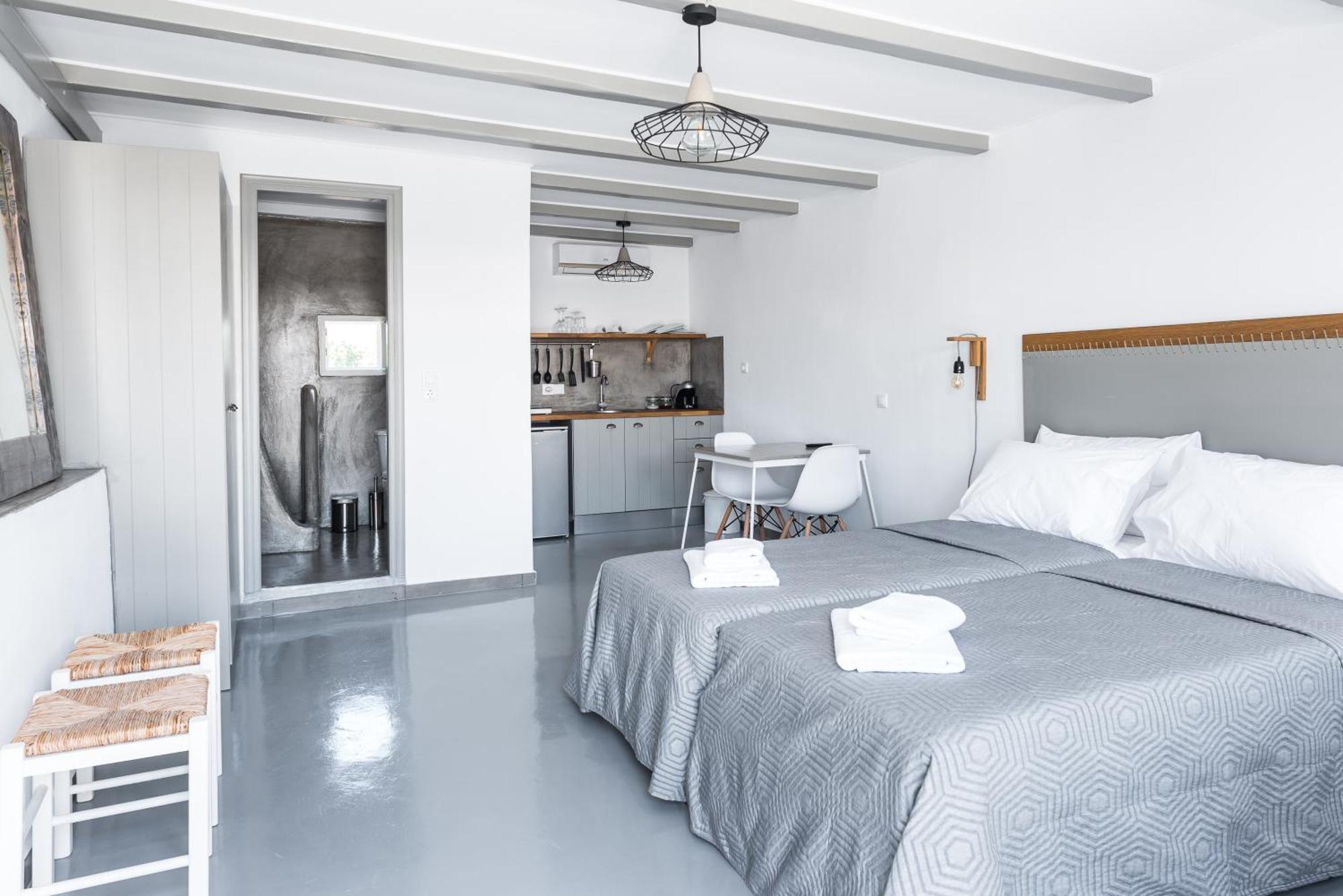 Ferienwohnung White And Grey Mykonos Town Exterior foto