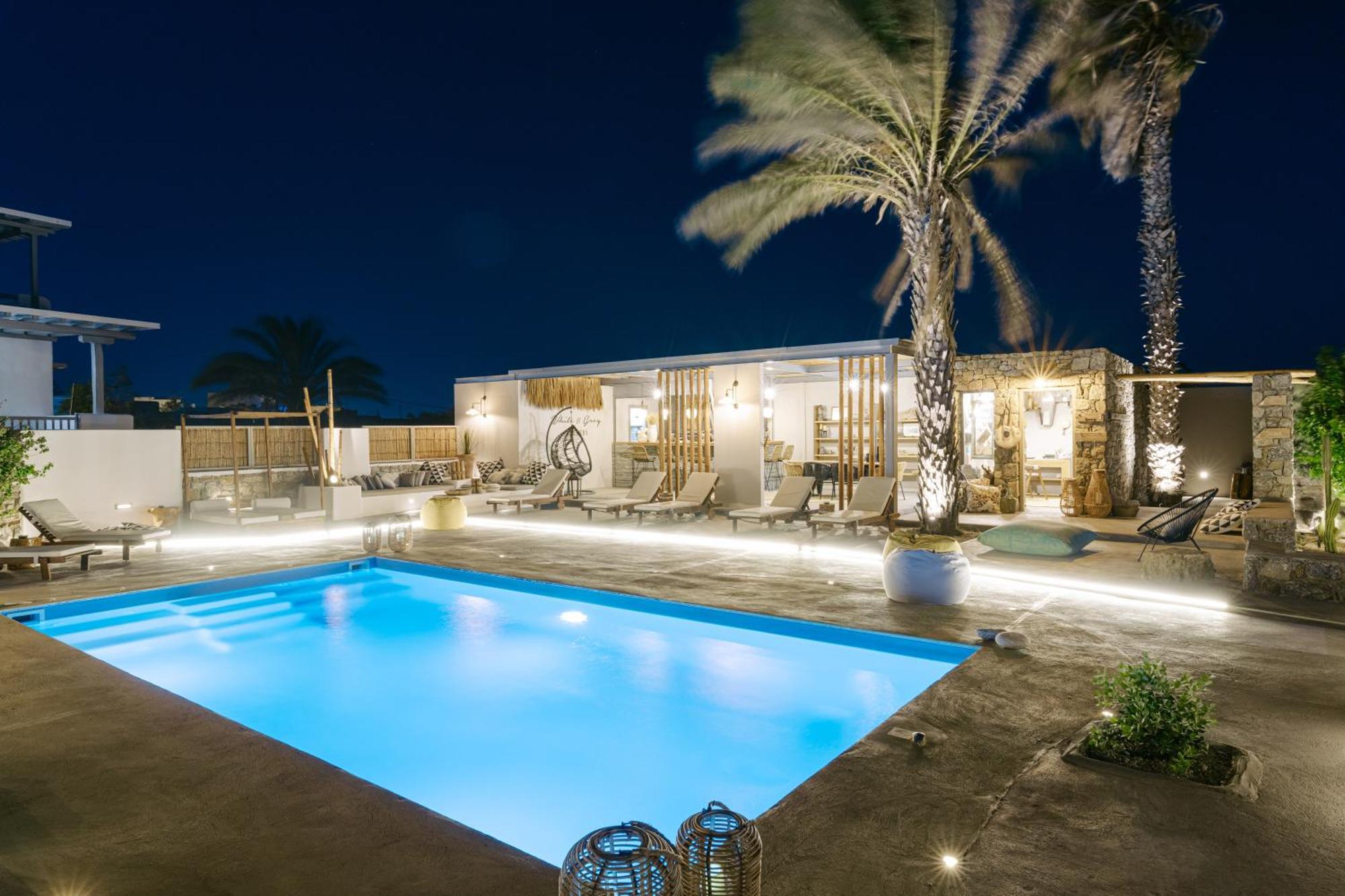 Ferienwohnung White And Grey Mykonos Town Exterior foto
