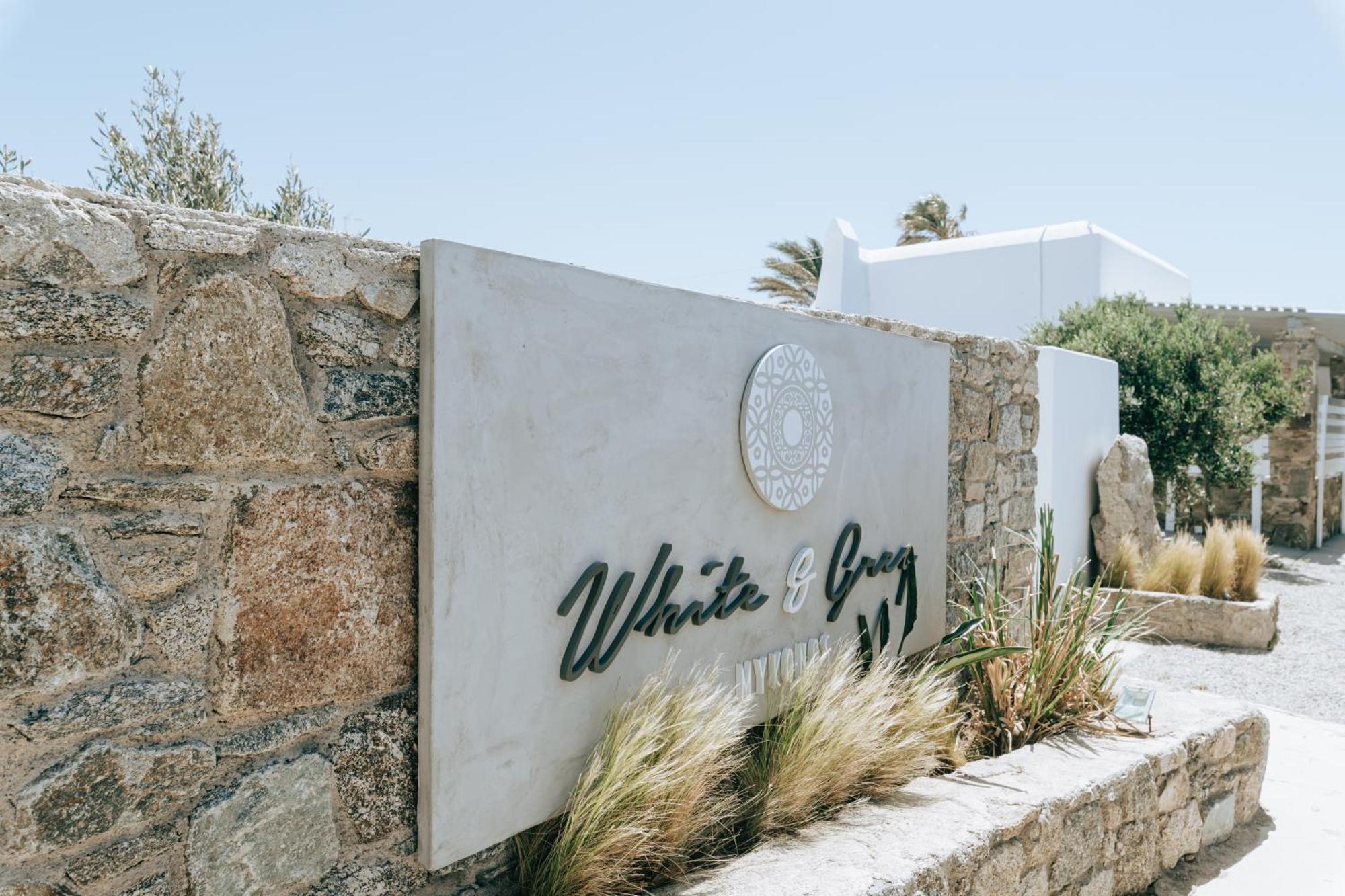 Ferienwohnung White And Grey Mykonos Town Exterior foto